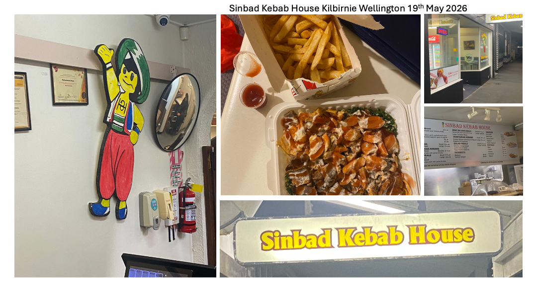 Sinbad Kebab House Kilbirnie Wellington 19 May 2026